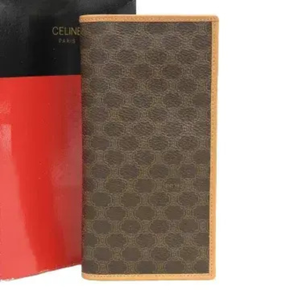Celine Macadam Long Wallet Brown
